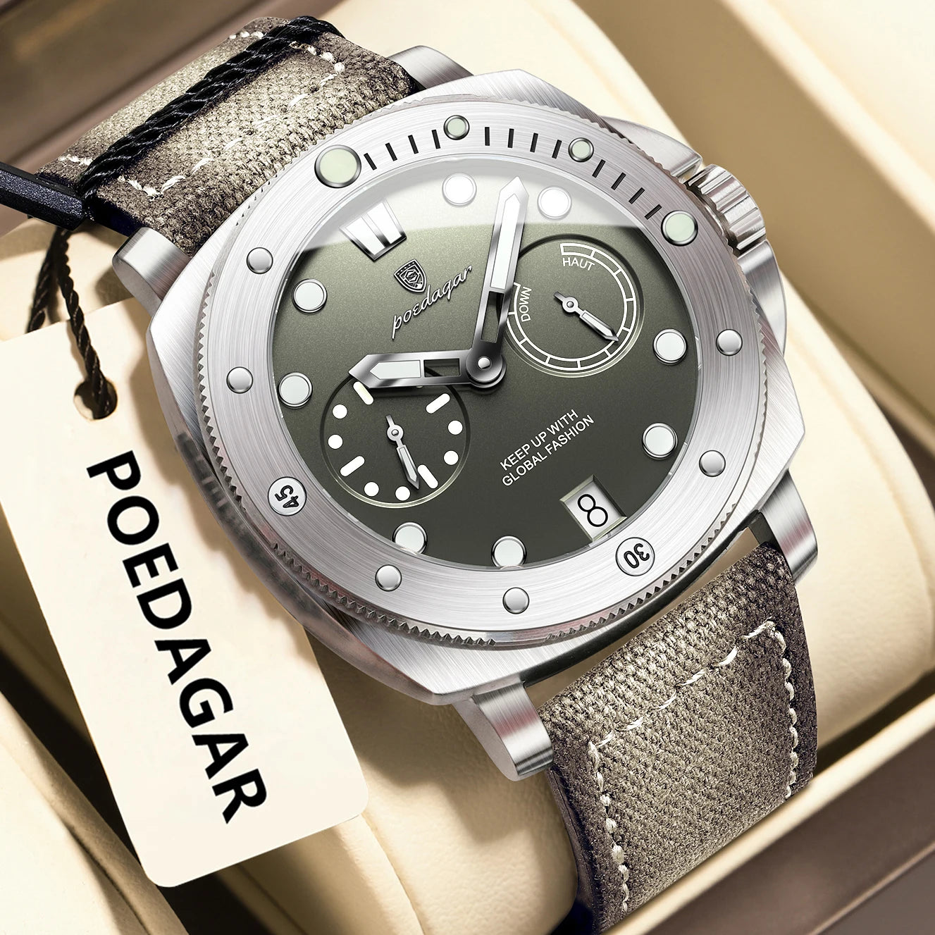 High Quality Military Watch for Man Waterproof Luminous Date Fashion Men Clock Nylon Leather Quartz Men'S Watches Reloj