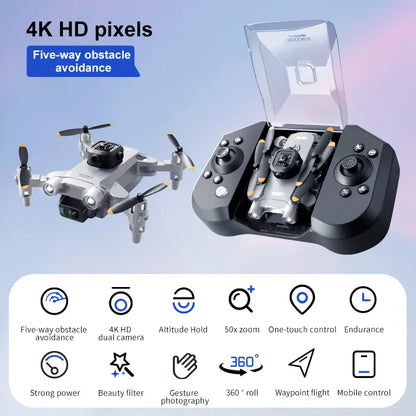V30 Mini Drone 4K Professional 1080P HD Aerial Dual Camera Wifi FPV Remote Control Quadcopter RC Helicopter Toy Gift