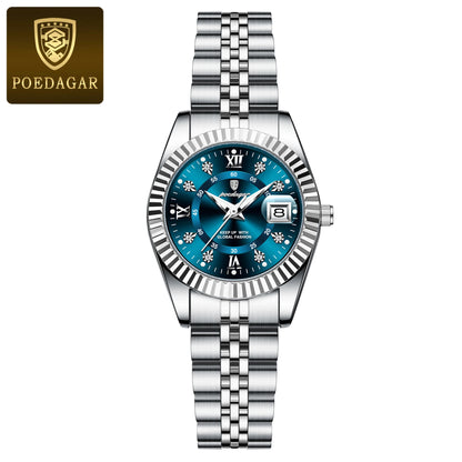 Luxury Watch for Woman Luminous Waterproof Date Stainless Steel Ladies Watch Fashion Casual Quartz Women'S Watches Gift