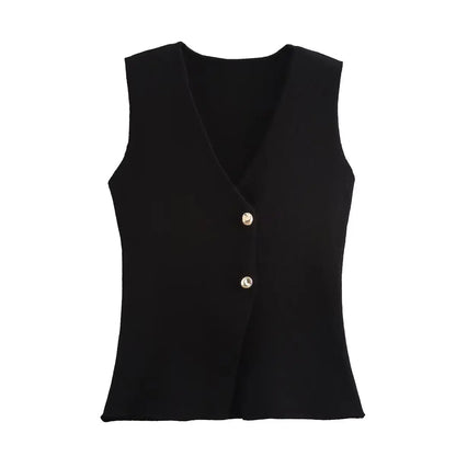 2025 Women Skirt Set Wine Red Knitted V-Neck Sleeveless Slim Vest +Solid High Waist Zipper Patchwork Long Skirt Street