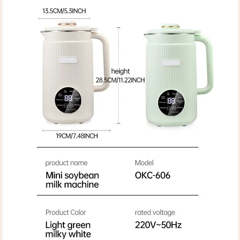 Intelligent Soybean Milk Machine Electric Soybean Baby Electric Food Soy Maker Mixer Food Blender Maker Rice Paste Maker Kettle