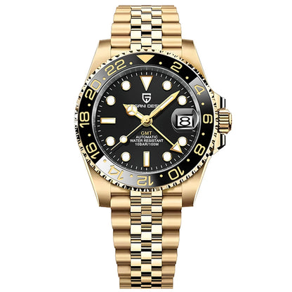 40MM Ceramic GMT Automatic Watch Men'S Mechanical Watch Sapphire Glass 100M Waterproof Men'S Mechanical Watch