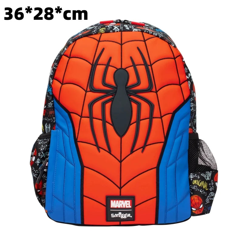 Smiggle Marvel Spider-Man Children Stationery Student School Bag Lunch Bag Lunch Box Wallet Pencil Box Water Cup Student Gift