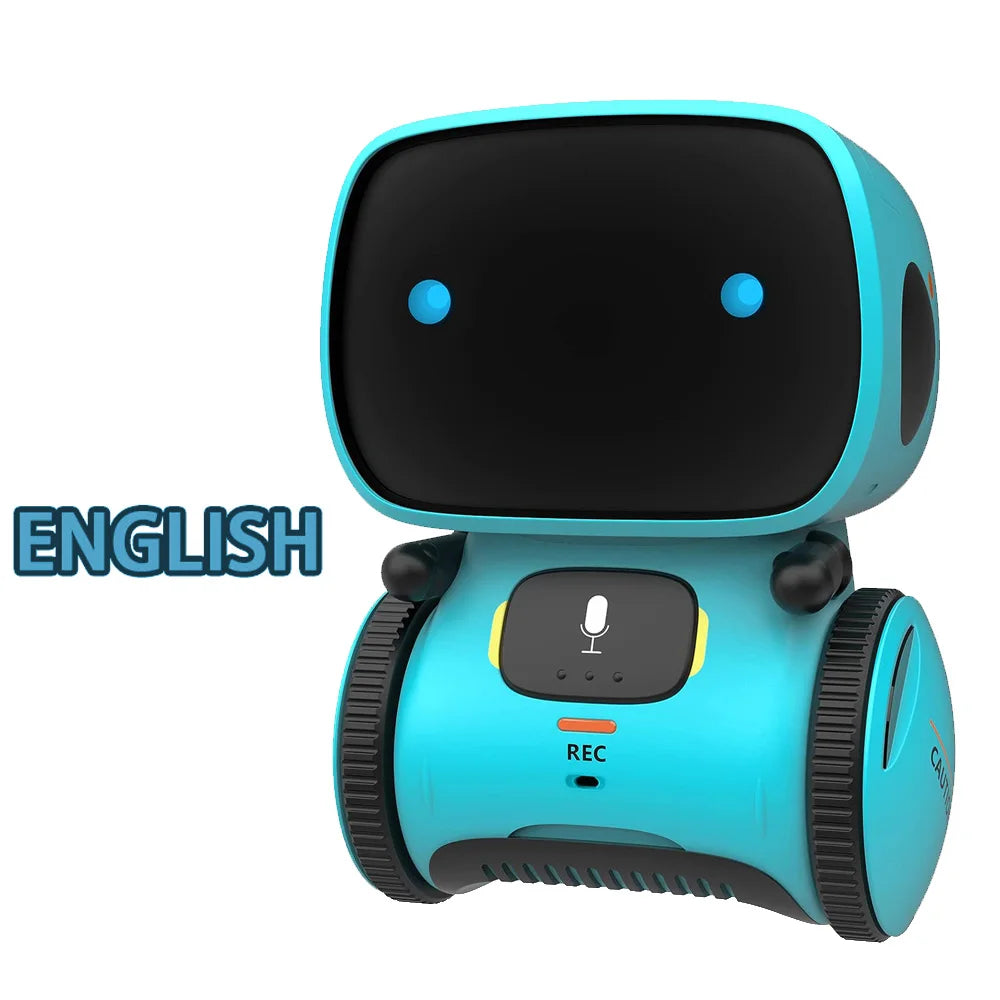 Toy Robot Intelligent Robots Russian & English & Spanish Version Voice & Touch Control Toys Interactive Educational RC Robot