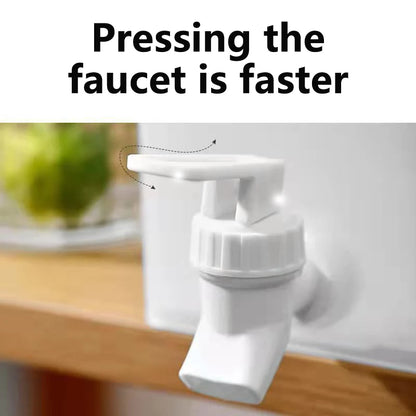 3.5L Water Kettle with Faucet Beverage Dispenser Cold Juice Lemonade Drinks Bucket Liquid Storage Tank Outdoor Fridge Organizers