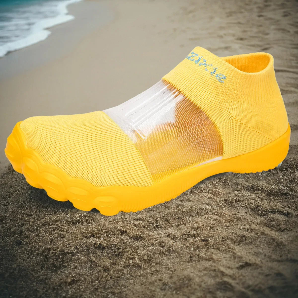 Unisex Outdoor Beach Crossing Shoes Breathable Mesh Slip-On Water Shoes Men Women Swimming Beach Walking Anti-Slip Cut-Resistant