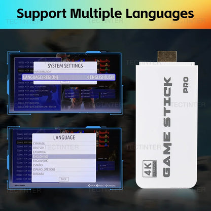 M15 4K Game Stick Mini Video Games Consoles Retro Handheld 20000 Games Player HD Video Game Stick 2.4G Double Wireless Controlle