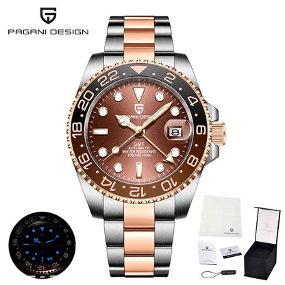 2025 New  Top Mechanical Automatic Watch Sports Rubber Diver Series Watch Luminous Date Display Watches for Man