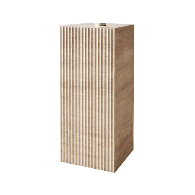 Nordic Light Luxury Geometric Design Cave Material Quadrate Vase Display Stand Home Decoration Sculpture Living Room Ornament