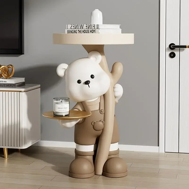 Light Luxury, Bear Shelves, Living Room, Storage, Floor, Ornaments, Home Decoration, TV Cabinet, Sofa, New Home, Gifts