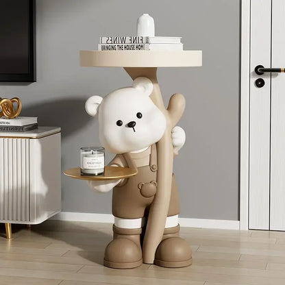 Light Luxury, Bear Shelves, Living Room, Storage, Floor, Ornaments, Home Decoration, TV Cabinet, Sofa, New Home, Gifts