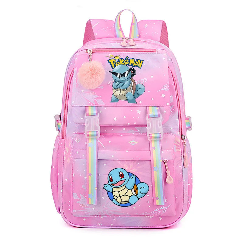 Anime Pikachu Charmander Cartoon Bookbag Pokemon Backpack Children Gift for Teen Student Back to School Backpack Gir