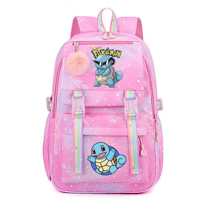 Anime Pikachu Charmander Cartoon Bookbag Pokemon Backpack Children Gift for Teen Student Back to School Backpack Gir