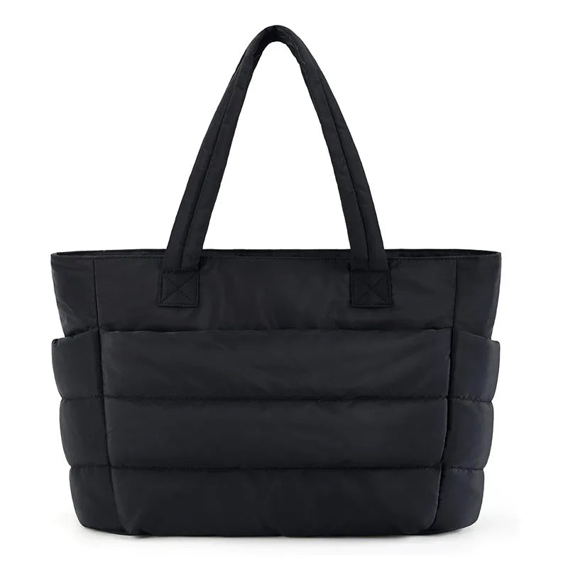 Women'S Bag Large Capacity Solid Color Tote Bag Versatile Handbag for Commuter Work Student Class Shopping Bag