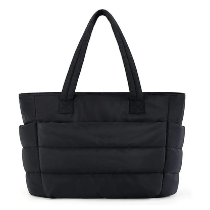 Women'S Bag Large Capacity Solid Color Tote Bag Versatile Handbag for Commuter Work Student Class Shopping Bag