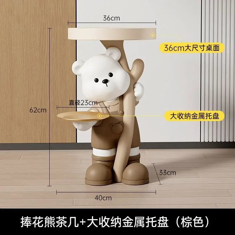Light Luxury, Bear Shelves, Living Room, Storage, Floor, Ornaments, Home Decoration, TV Cabinet, Sofa, New Home, Gifts
