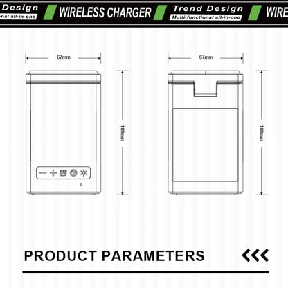 6 in 1 Magnetic Wireless Charger Stand Bluetooth Speaker Alarm Clock for Magsafe Iphone 16 15 14 Pro Max Airpods Pro Apple Watch