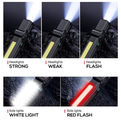 Multi-Functional Portable Work Light Rotating Work Light Lighting Magnetic Repair Light USB Charging Repair Light Super Bright