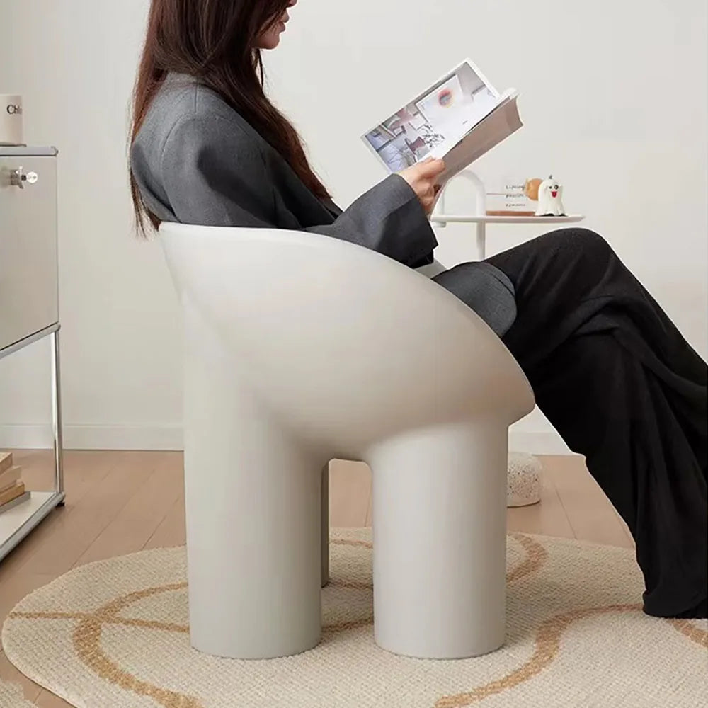 Elephant Leg Single Chair Ins Plastic Sofa Chair Living Room Shoe Changing Stool Lazy Creative Outdoor Leisure Stool Furniture