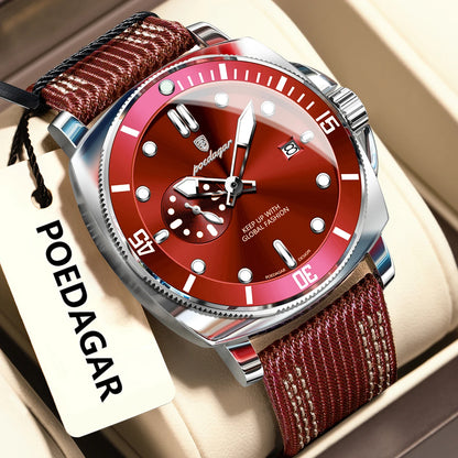 Fashion Luxury Man Wristwatch Luminous Waterproof Date Sports Watch for Men Business Nylon Leather Quartz Men'S Watches