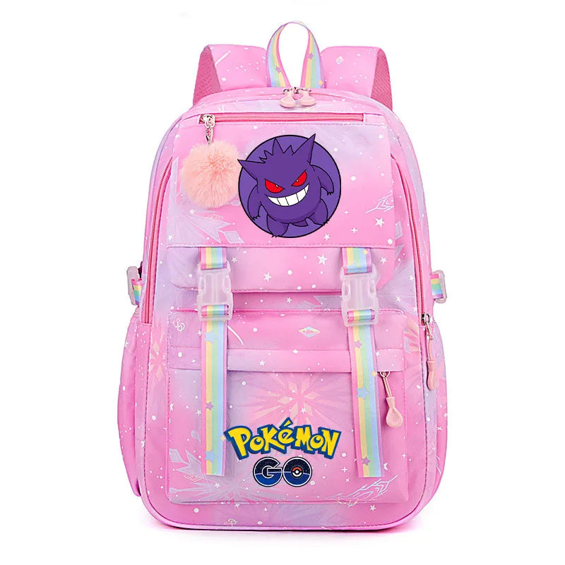Anime Pikachu Charmander Cartoon Bookbag Pokemon Backpack Children Gift for Teen Student Back to School Backpack Gir