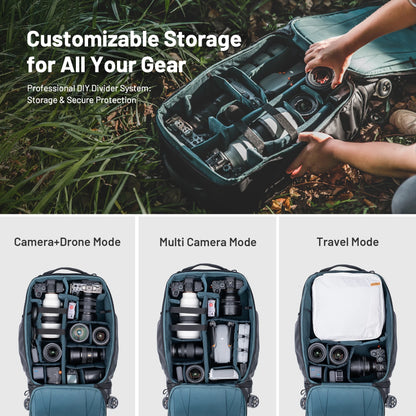 Photography Trolley Case Photography Bag DSLR Camera Bag Professional Outdoor Backpack Luggage Equipment Travel Case
