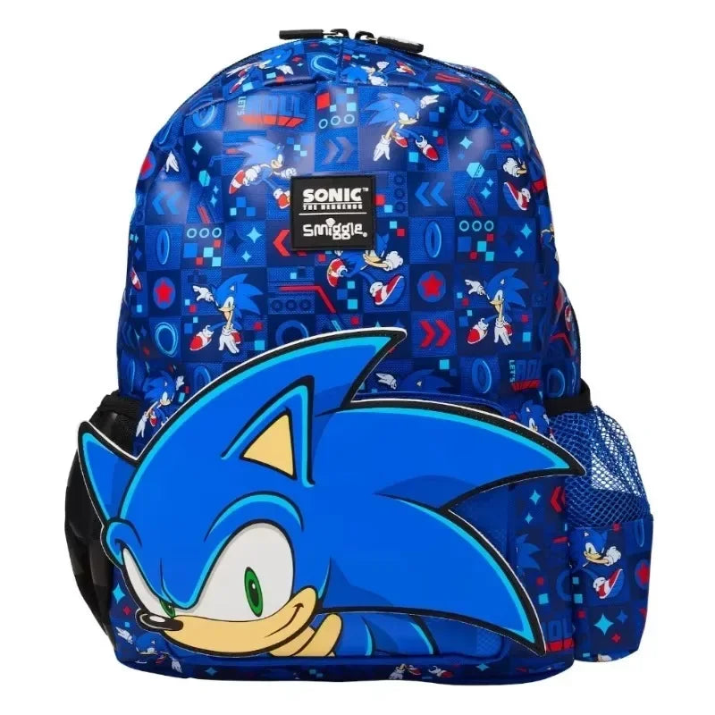 Original Australian Smiggle Elementary School Bag Leisure Bule Cartoon Anime Backpack Lunch Bag