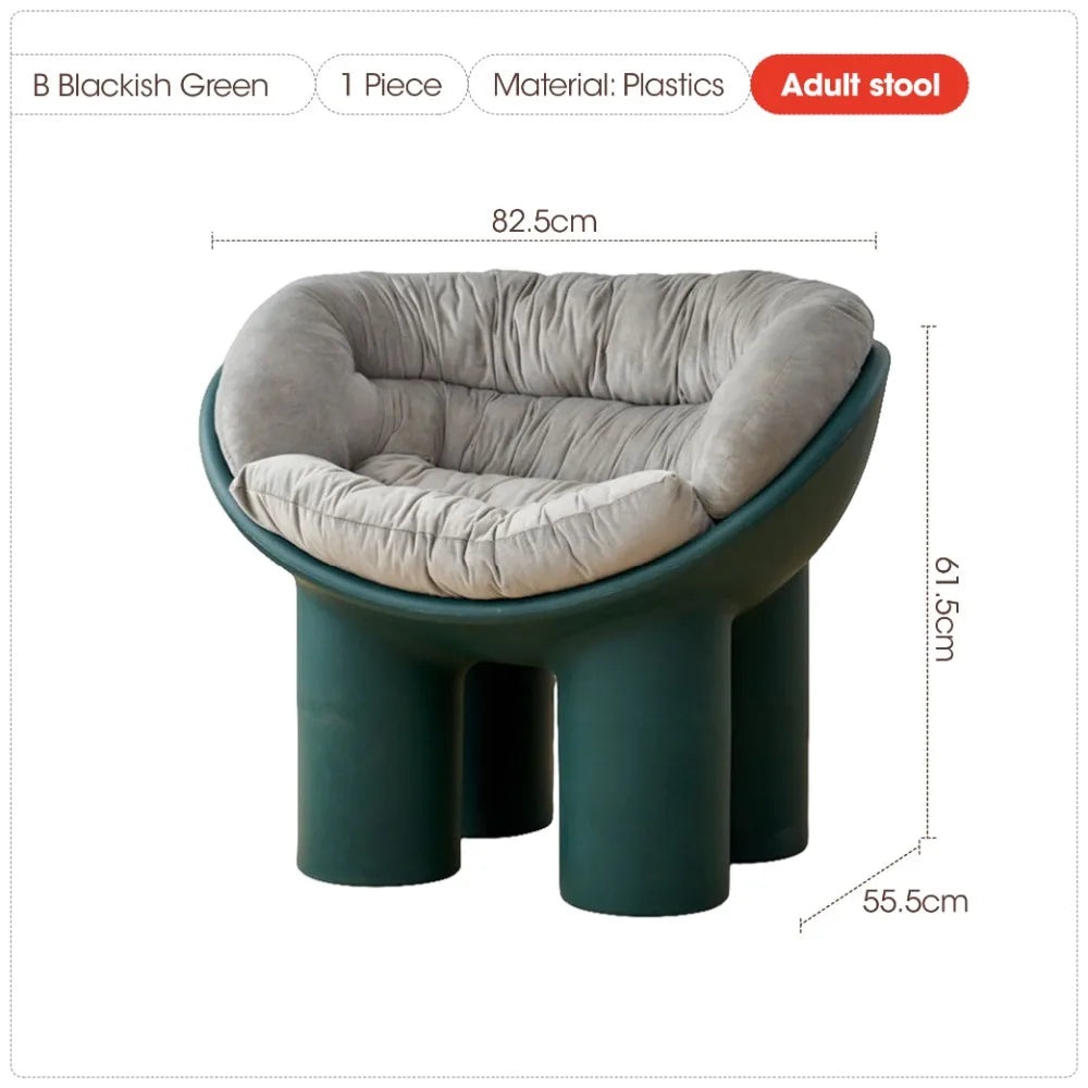Elephant Leg Single Chair Ins Plastic Sofa Chair Living Room Shoe Changing Stool Lazy Creative Outdoor Leisure Stool Furniture