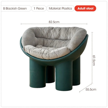 Elephant Leg Single Chair Ins Plastic Sofa Chair Living Room Shoe Changing Stool Lazy Creative Outdoor Leisure Stool Furniture