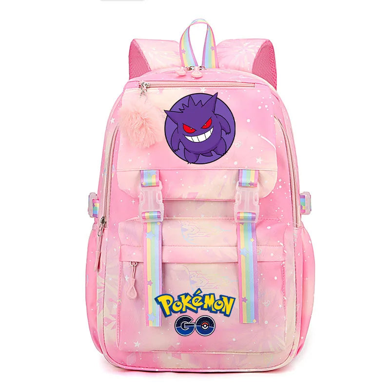Anime Pikachu Charmander Cartoon Bookbag Pokemon Backpack Children Gift for Teen Student Back to School Backpack Gir