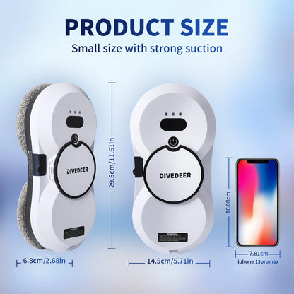 Home Intelligent Cleaning Robot with Automatic Water Spraying Function, anti Drop Magnetic Glass Cleaning Machine