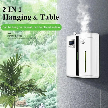 160Ml Waterless Scent Diffuser Bluetooth Wall-Mounted Fragrance Machine Smart Scent Diffuser for Essential Oil Hotel Home