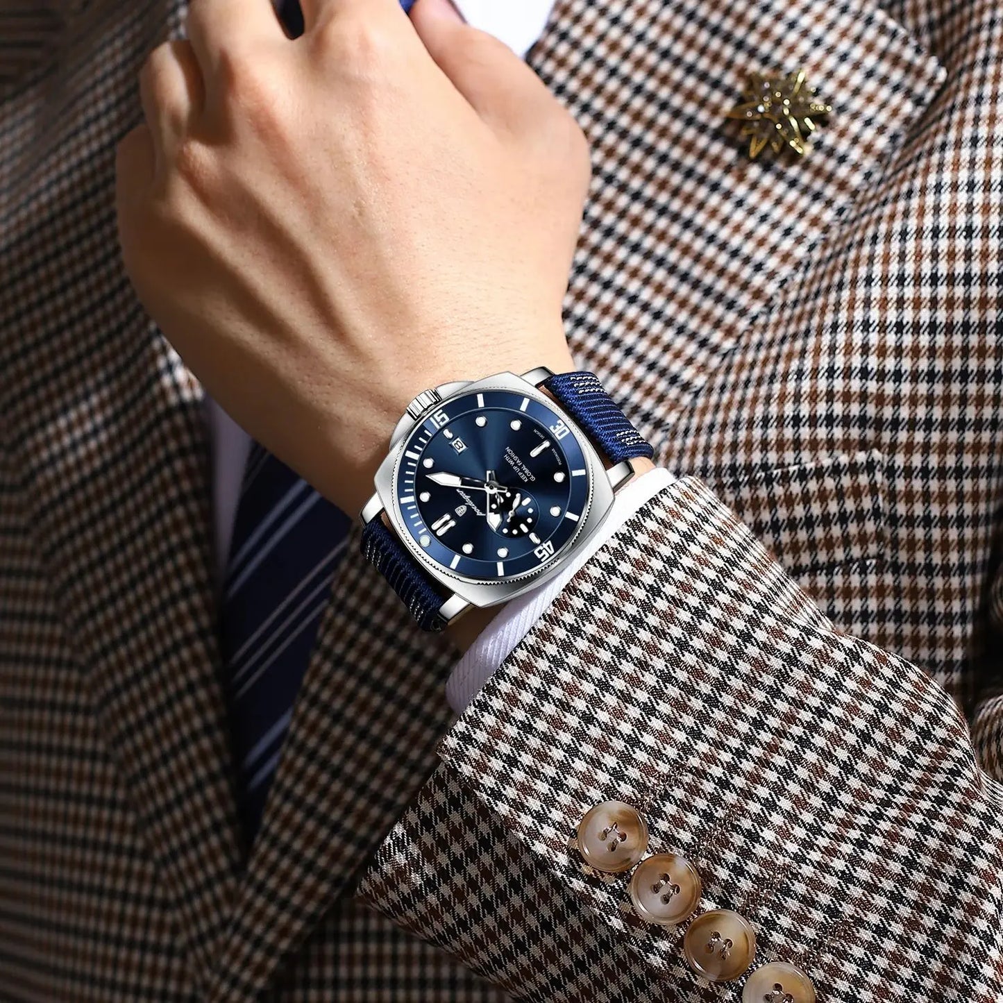 Fashion Luxury Man Wristwatch Luminous Waterproof Date Sports Watch for Men Business Nylon Leather Quartz Men'S Watches