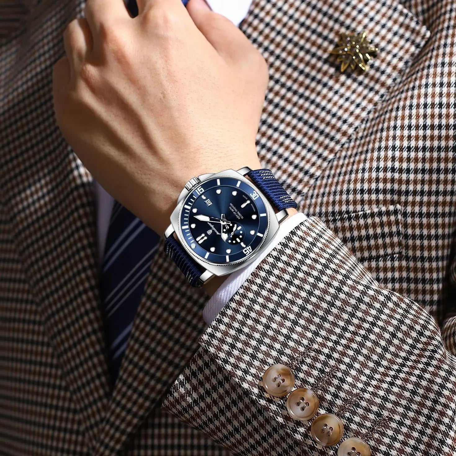 Fashion Luxury Man Wristwatch Luminous Waterproof Date Sports Watch for Men Business Nylon Leather Quartz Men'S Watches