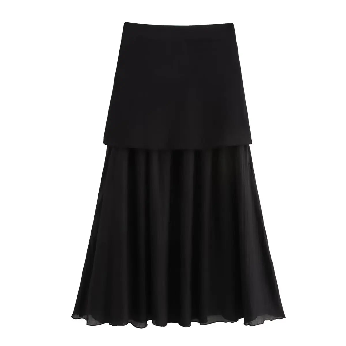 2025 Women Skirt Set Wine Red Knitted V-Neck Sleeveless Slim Vest +Solid High Waist Zipper Patchwork Long Skirt Street
