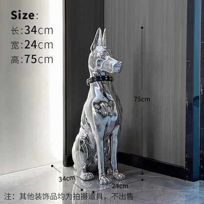 Modern Floor Decoration Electroplating Dog Porch TV Cabinet Next to the Living Room High-Grade Ornaments Statue Home Accessories