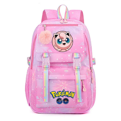 Anime Pikachu Charmander Cartoon Bookbag Pokemon Backpack Children Gift for Teen Student Back to School Backpack Gir