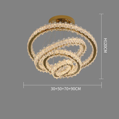 Modern Home Decoration Crystal Chandelier, Stair Pendant Lamp, Living Room Pendant Lights, Interior Lighting