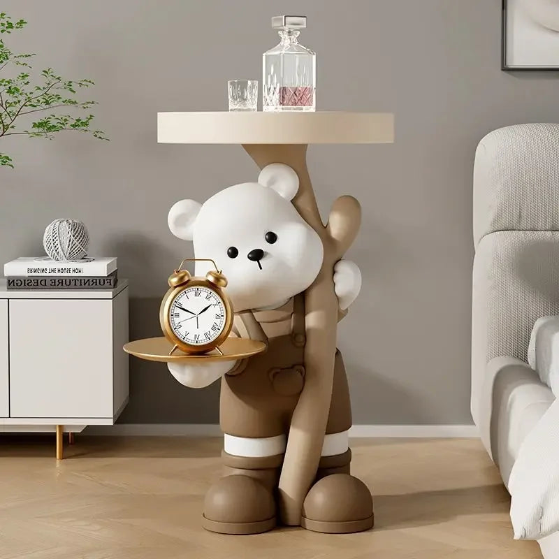 Light Luxury, Bear Shelves, Living Room, Storage, Floor, Ornaments, Home Decoration, TV Cabinet, Sofa, New Home, Gifts