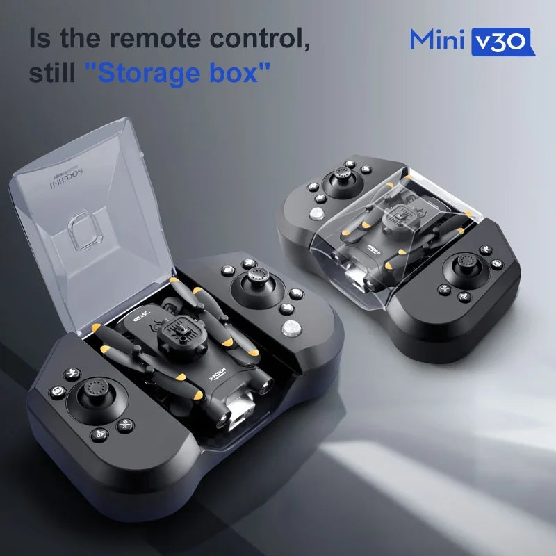 V30 Mini Drone 4K Professional 1080P HD Aerial Dual Camera Wifi FPV Remote Control Quadcopter RC Helicopter Toy Gift