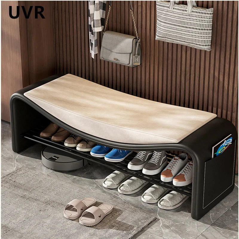 UVR Light Luxury Shoe Stool Modern Simple Doorway Stool Creative Design Bedroom Dresser Chair Small Low Stool Home Furniture