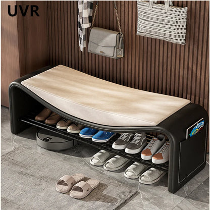UVR Light Luxury Shoe Stool Modern Simple Doorway Stool Creative Design Bedroom Dresser Chair Small Low Stool Home Furniture