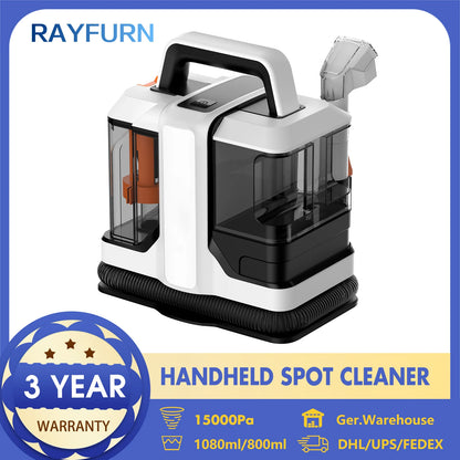 W05 Handheld Carpet Cleaner 750W Handheld 15Kpa Corded Spot Clean Machine Wet Fabric Sofa Cleaning Pet Portable Car
