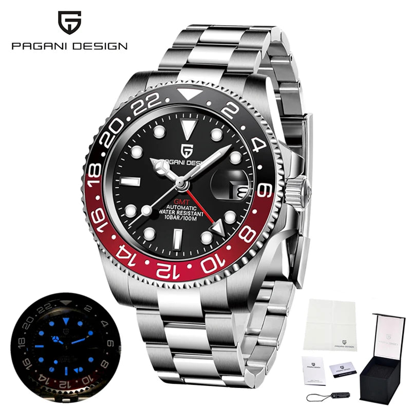 2025 New  Top Mechanical Automatic Watch Sports Rubber Diver Series Watch Luminous Date Display Watches for Man