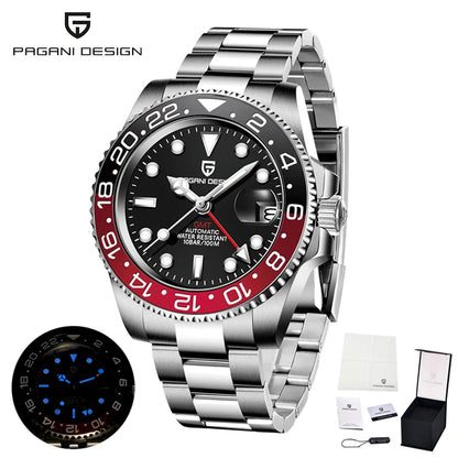 2025 New  Top Mechanical Automatic Watch Sports Rubber Diver Series Watch Luminous Date Display Watches for Man