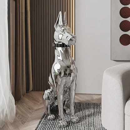 Modern Floor Decoration Electroplating Dog Porch TV Cabinet Next to the Living Room High-Grade Ornaments Statue Home Accessories