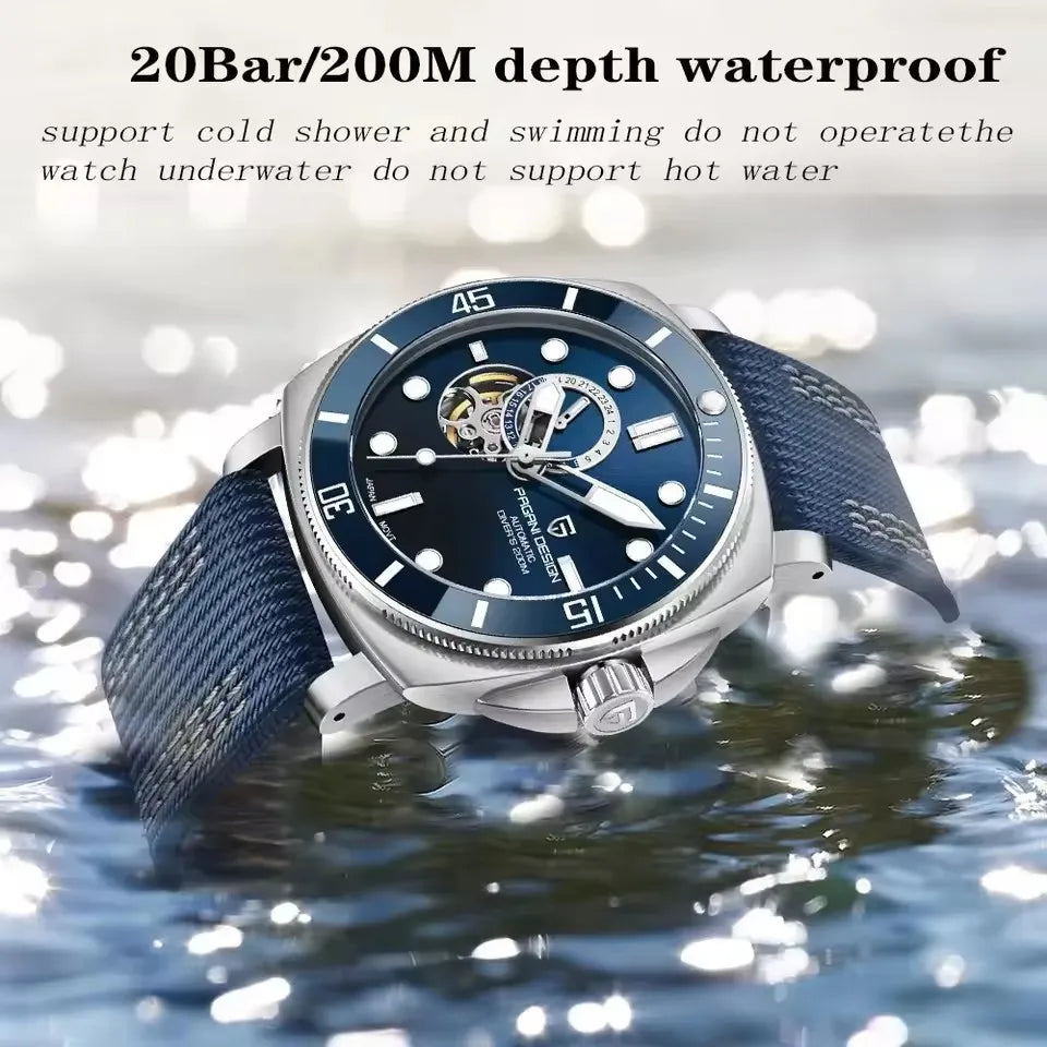 2024 Original 43MM Men'S Automatic Mechanical Watch NH39 200M Waterproof AR Sapphire Mirror Watches for Men ﻿