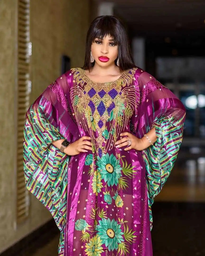 Customized African Dresses for Women 2025 Fall Long Maxi Dress African Clothes Dashiki Sexy Abaya Dubai Boubou Robe Africaine Fe
