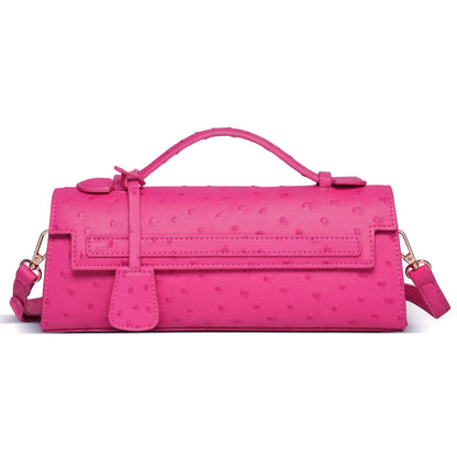 Hot Brand Design Ostrich/Snake Print Women Bag Handbag Ladies Handbags Fashion Luxury Brands Women'S Long Handbags Shoulder Bags