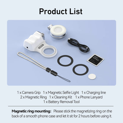 Phone Camera Shoot Hand Grip Magnetic Smart Phone Holder Shooting Aid Remote Control Handle for Iphone Android Phone